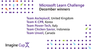 Microsoft Learn Challenge December winners!